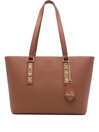 Love Moschino Pure Essential tote bag - women - Fabric/Polyurethane - One Size - Brown
