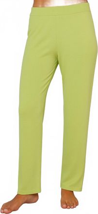 French Kyss Womens Solid Pant In Lime