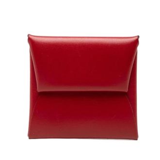 Herm&egrave;s Pre-owned Coin Purse - Dames - Pre-owned - Rood - Maat: ONE Size Leer