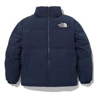 The North Face Logo Winter Puffer Jacket Navy NJ1DN77B
