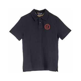 Just Cavalli Polo Shirts, male, Black, Size: XL Polo Logo Gotico Serpenti