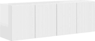 vidaXL TV Wall Cabinet 2 pcs High Gloss White 59.5 x 31 x 40 cm vidaXL