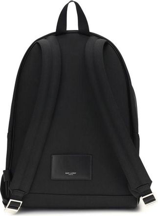 Saint Laurent Mens Black Nylon Backpack