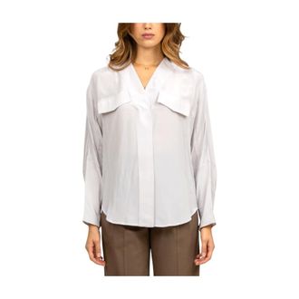 Tela Dames, Blouses & Shirts, Grijs, Maat: M Viscose