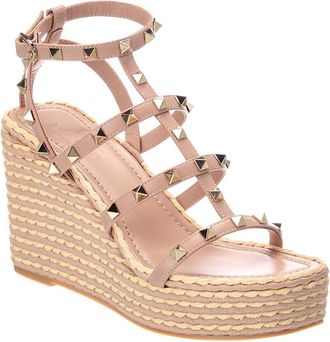 Valentino Rockstud Caged 100 Leather Sandal
