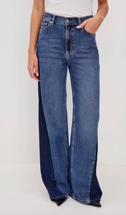 Rails Angeleno Godet Wide-Leg Jean In Indigo