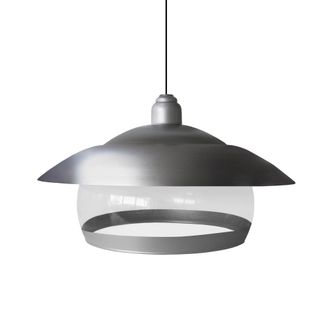 Tosel Suspensi&oacute;n vidrio cromo D30 cm