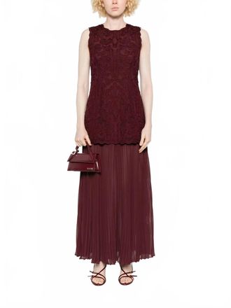 Ulla Johnson Auryn Sleeveless Midi Dress In Mahogany