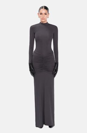 OW Collection CELIA Maxi Dress in Grey at Nordstrom, Size Medium