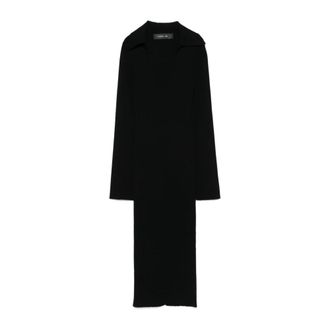 Federica Tosi Maxi Dresses, female, Black, XS, Black Dress Aw24