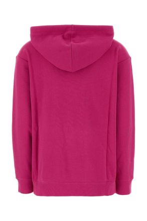 Michael Kors Womens Fuchsia Cotton Sweatshirt Raspberry Exterior: Felpe