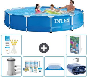 Intex Piscina Con Estructura Redonda - 366x76 Cm - 7-piezas S289