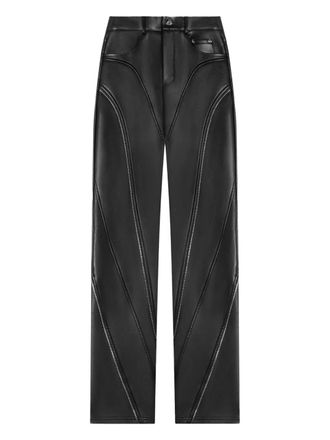 Mani&egrave;re De Voir zip biker trousers - Black