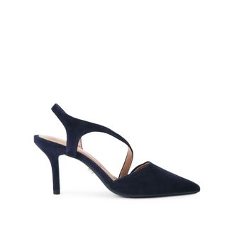 Carvela Womens Suede Symmetry Court Heels - Navy - Size UK 9