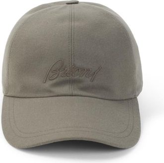 Brioni Khaki Logo Baseball Cap
