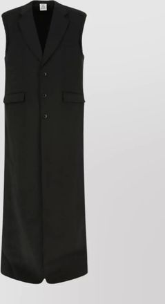 VETEMENTS back slit tailored wool coat