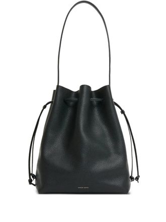 Mansur Gavriel Cabas leather bucket bag - women - Calf Leather - One Size - Black