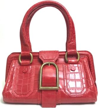 Celine Tweedehands leren handtassen - Dames - Vintage Handtas - Rood - ONE Size - Vintage