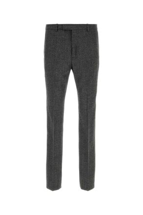 Gucci Grey Slim Flat Front Pants