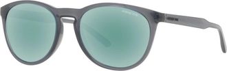 Arnette Gorgon Zonnebrillen Transparent Grey/Turquoise - Heren - Zonnebrillen - Grijs - 54 MM - Accessoires