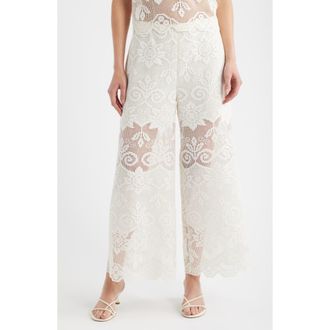 Kobi Halperin Gina Lace Pants in Ivory at Nordstrom, Size Large
