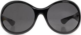 Alexander McQueen The Curve Zonnebrillen - unisex - Zonnebrillen - Zwart - ONE Size - Accessoires