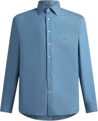 Etro Light Blue Cotton Shirt