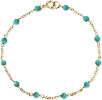 Jewelmak 14K Turquoise Bracelet