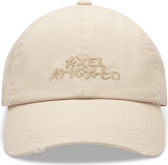 Axel Arigato Floral Washed Cap - unisex - Petten - Beige - ONE Size - Katoen - Accessoires