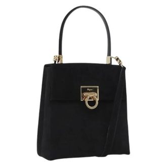 Ferragamo Pre-owned Handbags, unisex, Black, Size: ONE SIZE Pre-owned Hand Bag