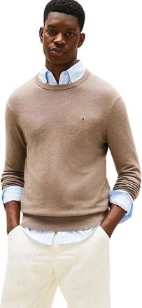 Tommy Hilfiger Round-neck Truien - Heren - Ronde hals truien - Beige - 2XL - Truien & Vesten