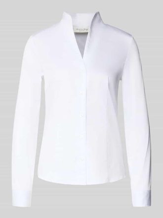 Christian Berg Regular Fit Hemdbluse mit Schalkragen in Weiss, Größe 46