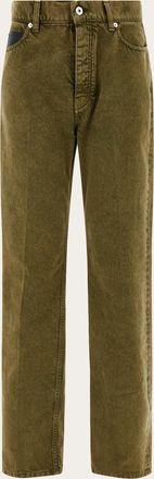 Ferragamo Uomo Denim 5 tasche Verde