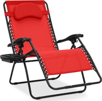Best Choice Products Oversized Zero Gravity Chair, Folding Outdoor Patio Lounge Recliner w/ Cup Holder