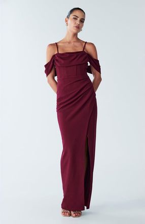 BWLDR Amaliah Dress in Burgundy at Nordstrom, Size 10