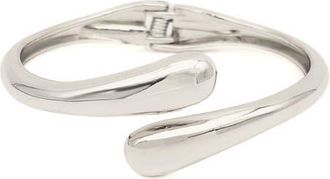 Petit Moments Thin Livorno Bypass Cuff Bracelet in Silver at Nordstrom