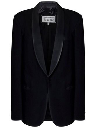 Maison Margiela Wool Single-Breasted Blazer Jacket
