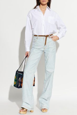 Etro Patterned Shirt, Womens, White