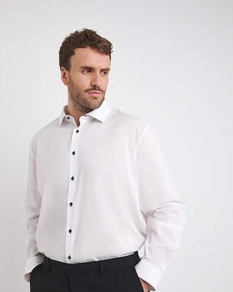 Jacamo Polyester Blend Stretch Travel Shirt