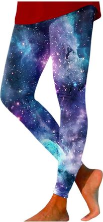 Generic Yoga Pants for Women Leggings with High Waistband Workout Leggings High Waisted Galaxy Leggings Printed Colourful Leggings Yoga Trousers Stretch Yoga 