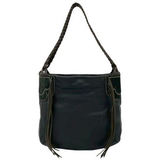 Loewe Black Leather Shoulder Bag Tote Bag (Pre-Owned)