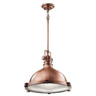 Loops 1 Bulb Ceiling Pendant Light Fitting Antique Copper LED E27 150W Bulb