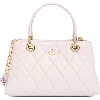 Kate Spade New York carey quilted leather satchel in Pale Amethyst at Nordstrom Rack
