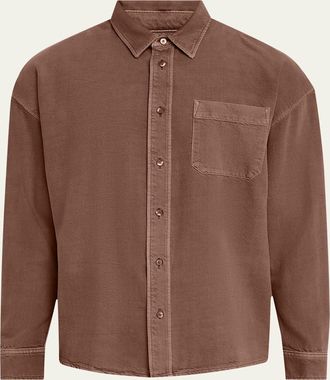 Frame Denim Mens Button Down Modern Shirt