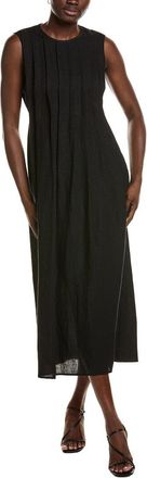 Emerson Fry Plait Linen-Blend Maxi Dress