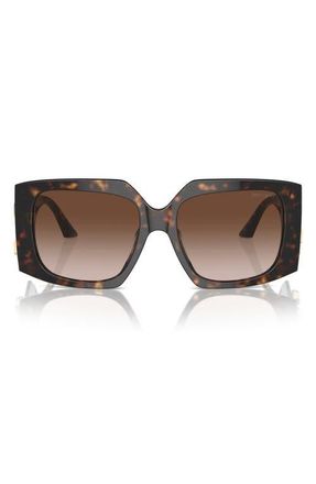 Jimmy Choo London 55mm Gradient Butterfly Sunglasses in Havana /Gradient Brown at Nordstrom