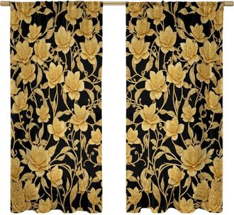 OEM Cortina De Voile Con Estampado Decorativo De Follaje - Flor 7, 130x160cm