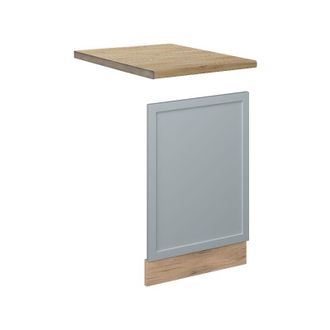 Vicco Panel Frontal Fame-line, Azul Claro-gris, 45 Cm, Et Roble