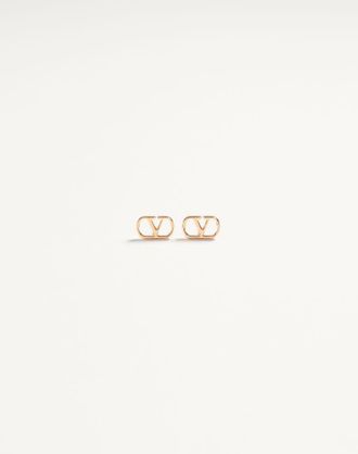 Valentino Garavani Orecchini VLogo Signature In Metallo Donna ORO UNI