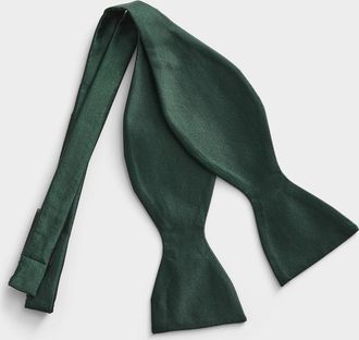 Blick. Mens Solid satiny bow tie